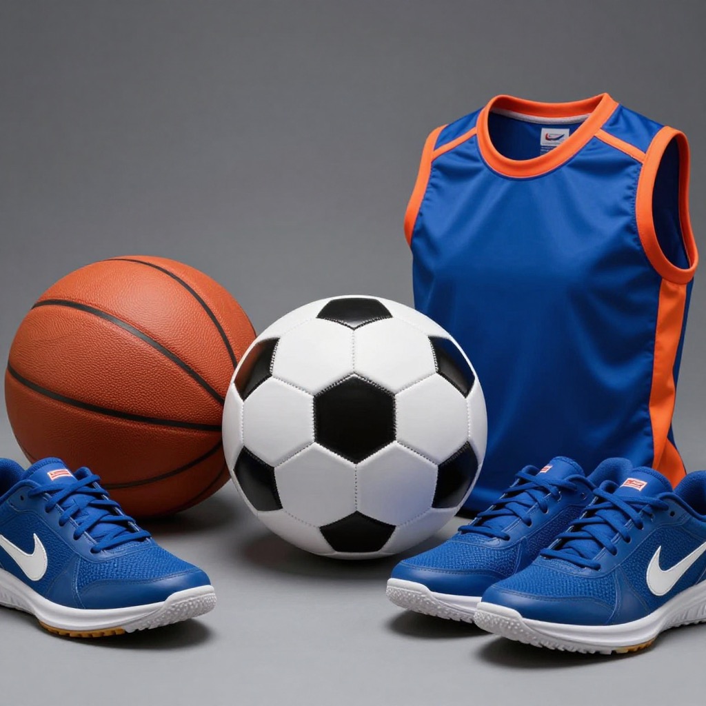 Team Sports Equipment - Soccer, Basketball, Football, Volleyball Gear